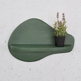Hanah Home Meh220 Estantería de Pared de Madera Verde
